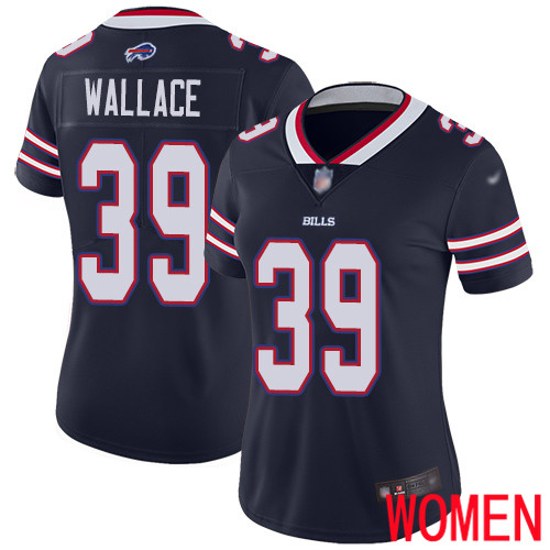 Women Buffalo Bills #39 Levi Wallace Limited Navy Blue Inverted Legend NFL Jersey->women nfl jersey->Women Jersey